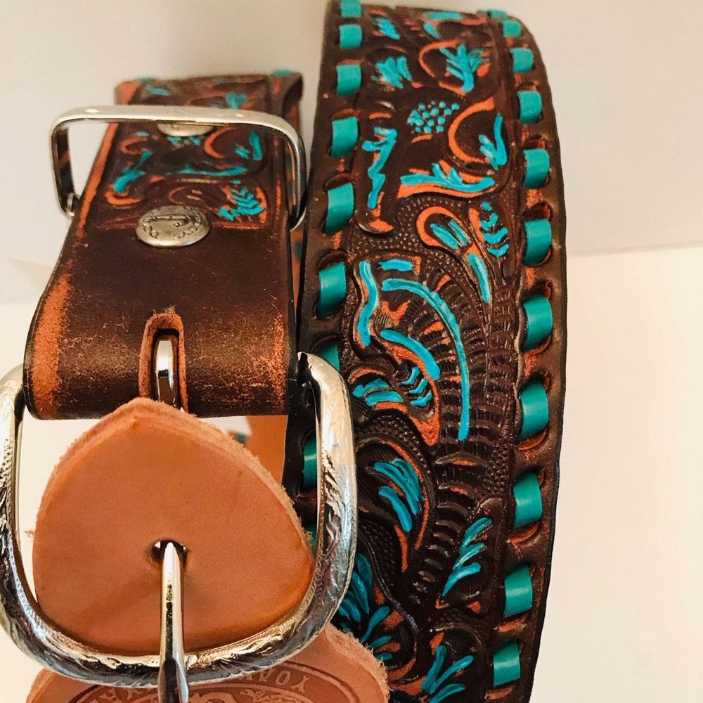 JJ Double J Saddlery Men's Leather Western Belt 40
